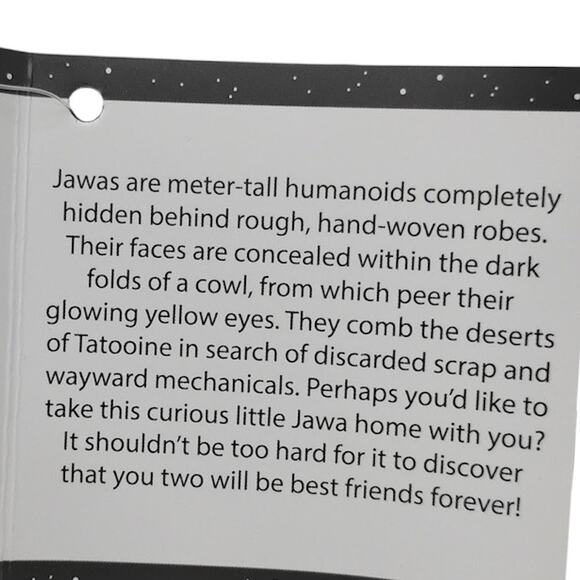 Yogibo Mates Jawa 11" Plush Star Wars Disney EPS Microbeads NWT - Picture 4 of 4